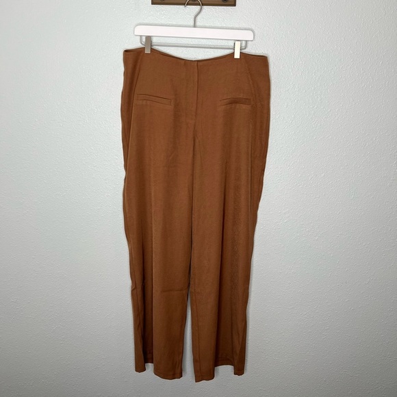 Princess Polly NWOT Mansfield Brown Wide Leg Pants - Picture 2 of 8